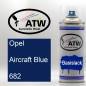 Preview: Opel, Aircraft Blue, 682: 400ml Sprühdose, von ATW Autoteile West.